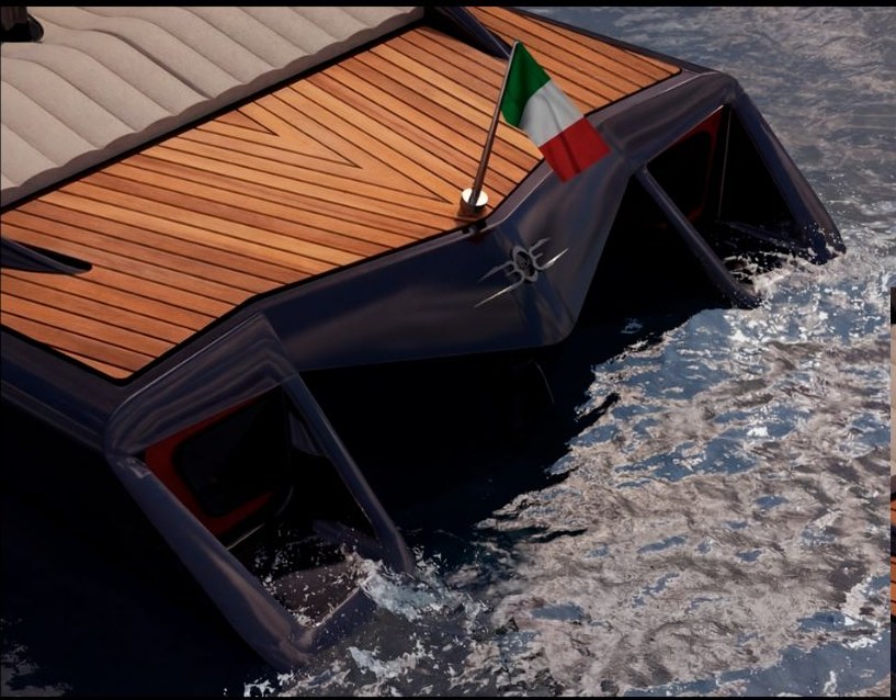 Spiaggetta in legno teak